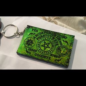 OOAK Ouija board keychain -